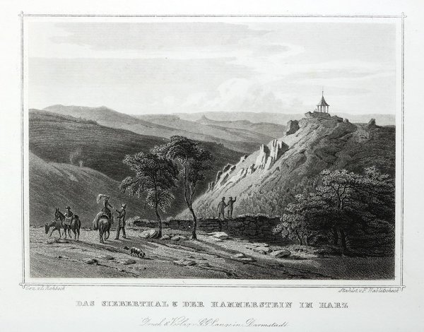 SIEBERTAL & Hammerstein im Harz. Originaler Stahlstich um 1860