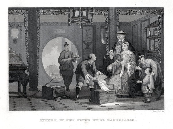 Im Haus eines Mandarinen  n. Thomas Allom um 1840