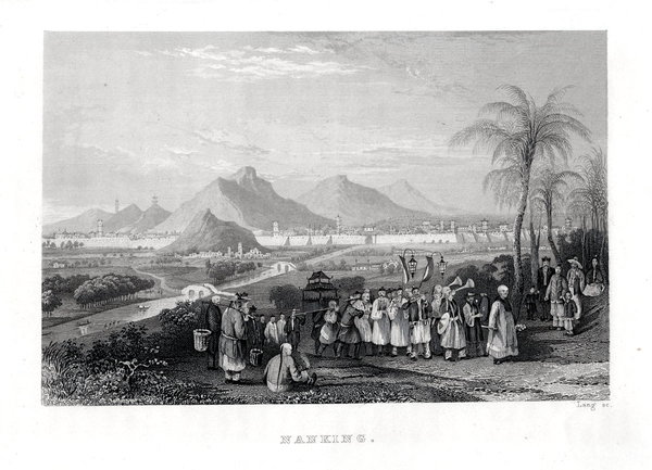 Nanking in China  n. Thomas Allom um 1840