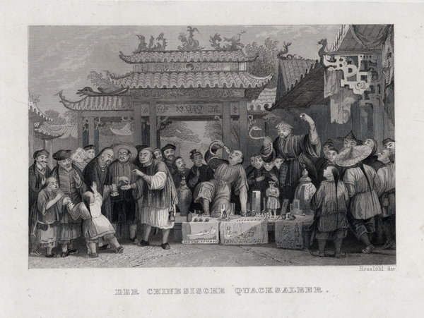 Chinesischer Quaksalber  n. Thomas Allom um 1840
