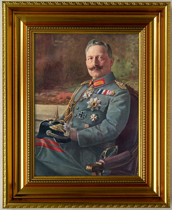 Kaiser Wilhelm II. als oberster Kriegsherr um 1917, Giclleèdruck