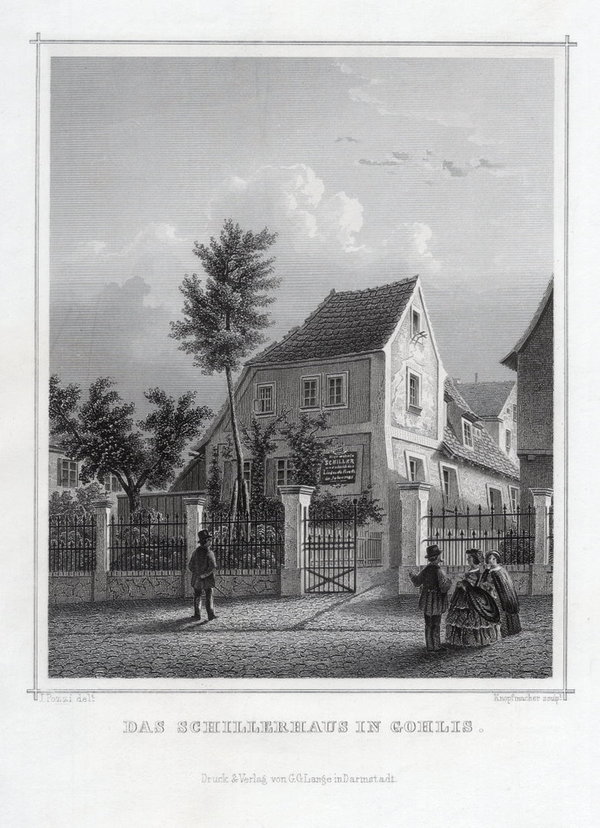 Leipzig, Gohlis. Echter Stahlstich, Knopfmacher um 1860